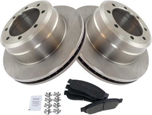 TRQ Rear Brake Pad & Rotor Kit for 2005-2012 Ford F-350