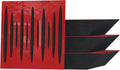 Sound Absorption-Diffuse Corner Bass Trap Pulse - 4 Pack, Red Glossy
