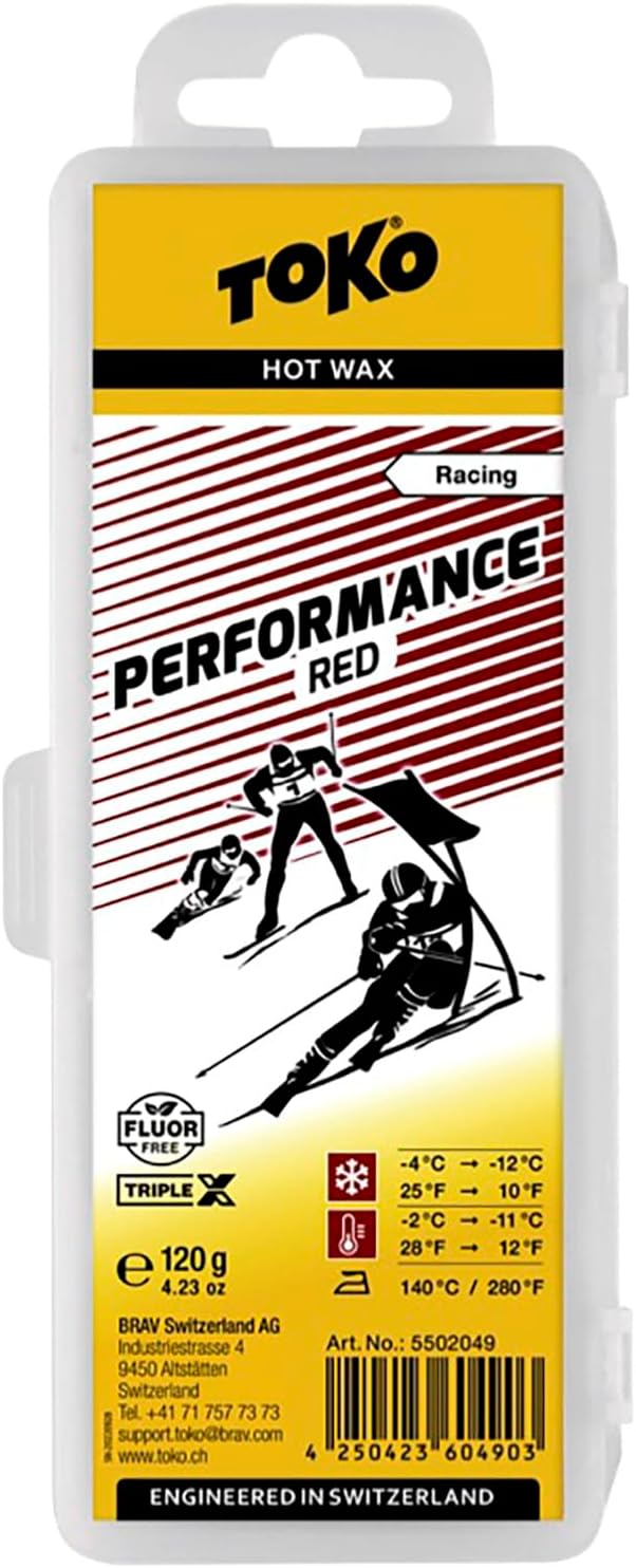 TOKO 120g Red Performance Wax - Boosts Speed