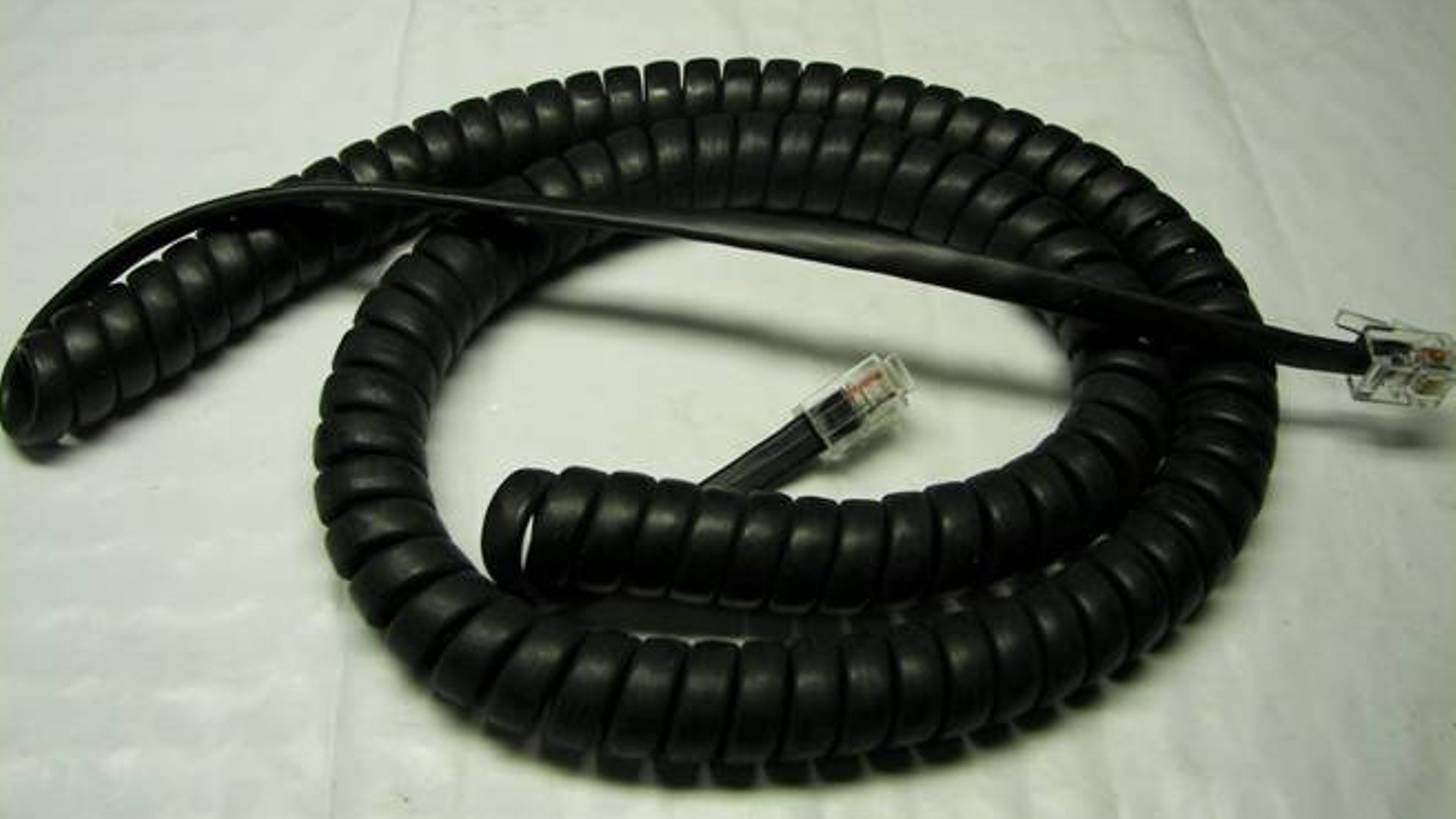 25-Pack Flat Black Handset Cords for Yealink IP Phones