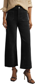 miduo Womens High Waisted Corduroy Wide Leg Pants - Comfortable