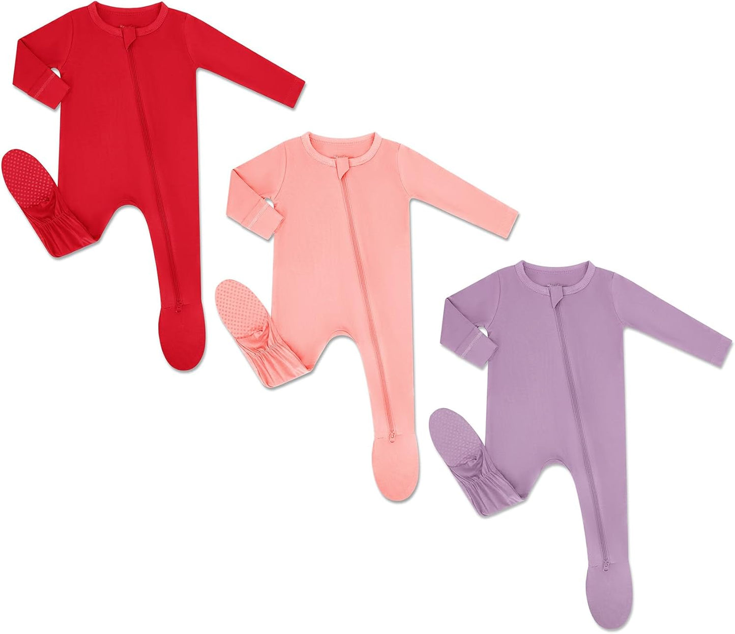 HAPIU Rayon from Bamboo Baby Footed Pajamas for Comfort