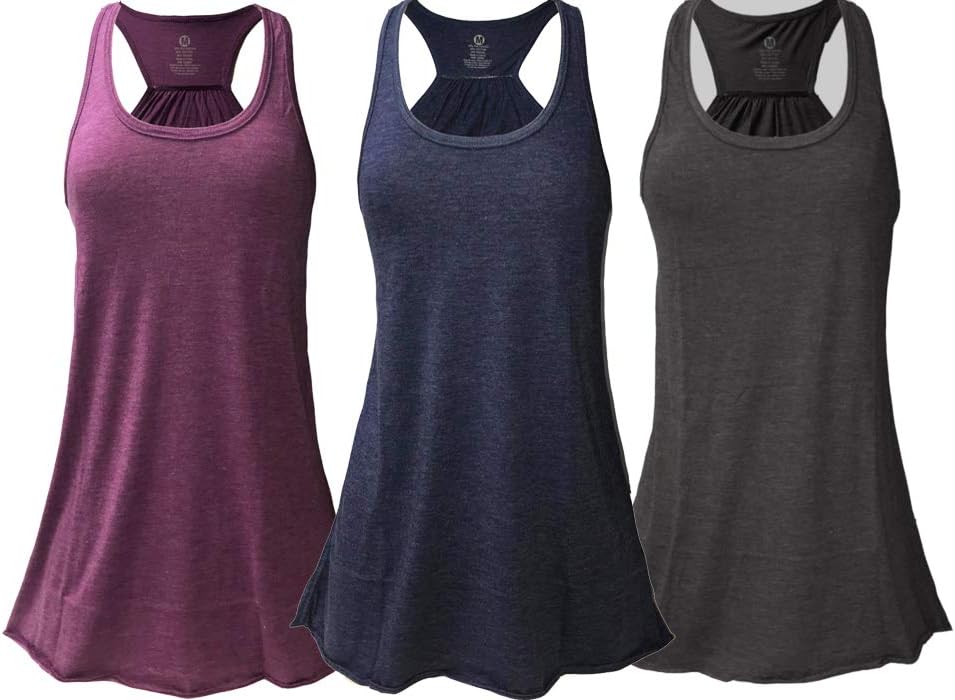 Epic MMA Gear Flowy Racerback Tank Top Pack of 3 for All Sizes