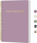 Aesthetic Daily Planner Notebook With Hourly Schedule - Undated Daily