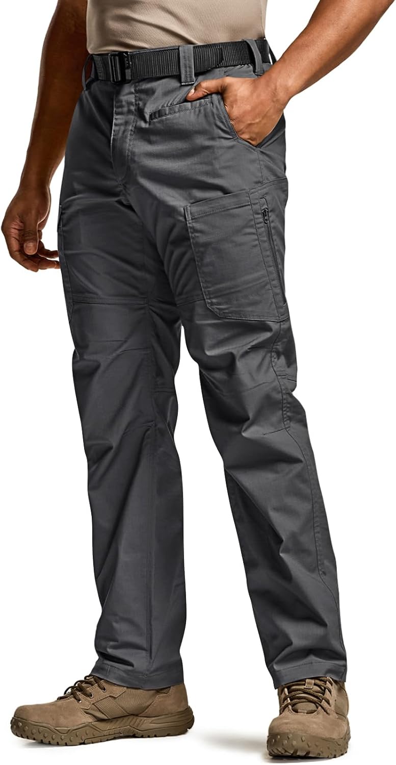 CQR Men's Utility Flex Cargo Pants for Tactical Comfort and Style