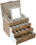 BOOVO Jewelry Box 5 Layer Organizer for Women - Large Necklace