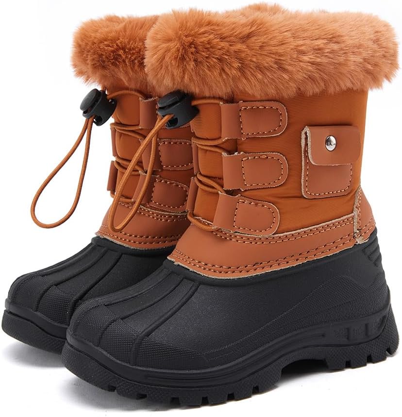 BMCiTYBM Toddler Snow Boots for Boys and Girls in Cold Weather