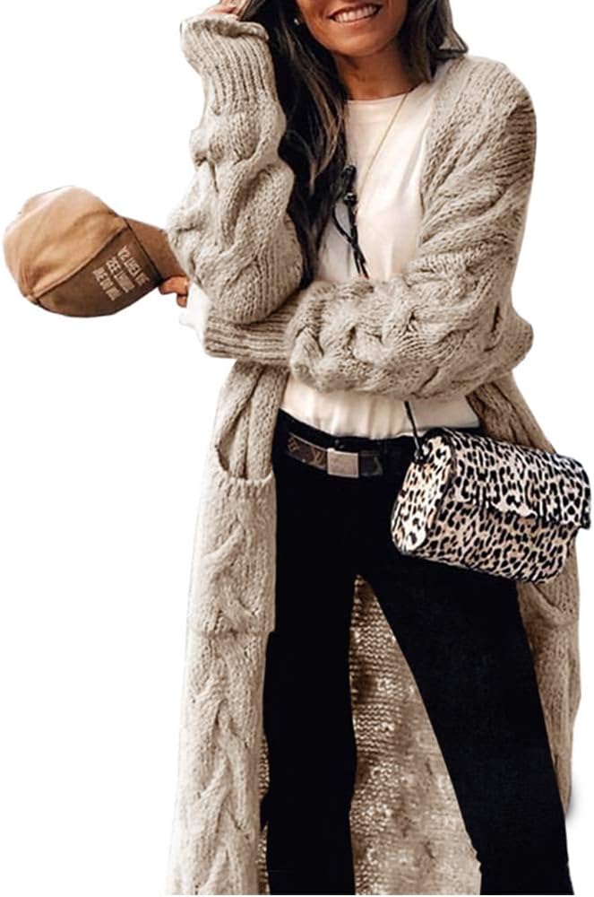 ZIWOCH Women's Long Cardigan Coats for Casual Style and Comfort