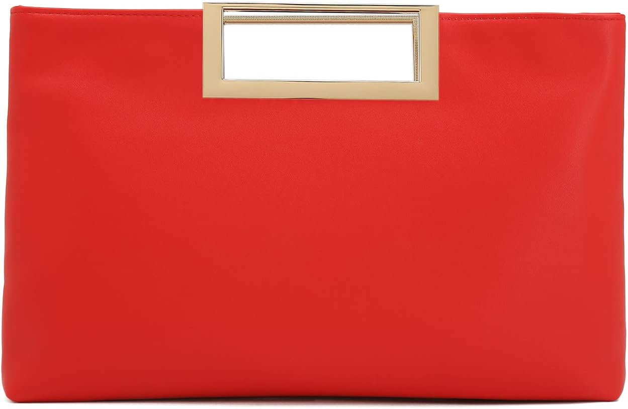 Stylish Vegan Leather Handbag for Women - Convertible Clutch