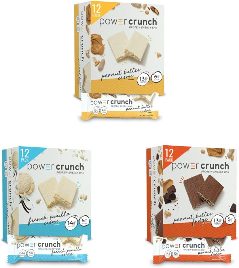 Delicious Power Crunch Protein Wafer Bars Trio - Irresistible Flavors!