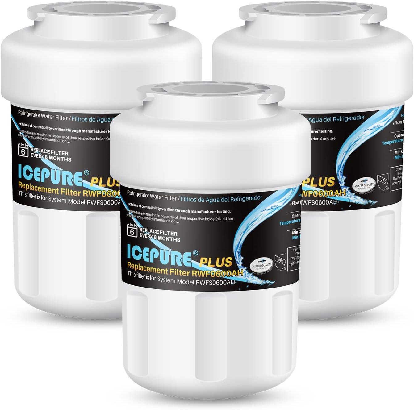 ICEPURE RWF0600AH Replacement Water Filter for MWF Models