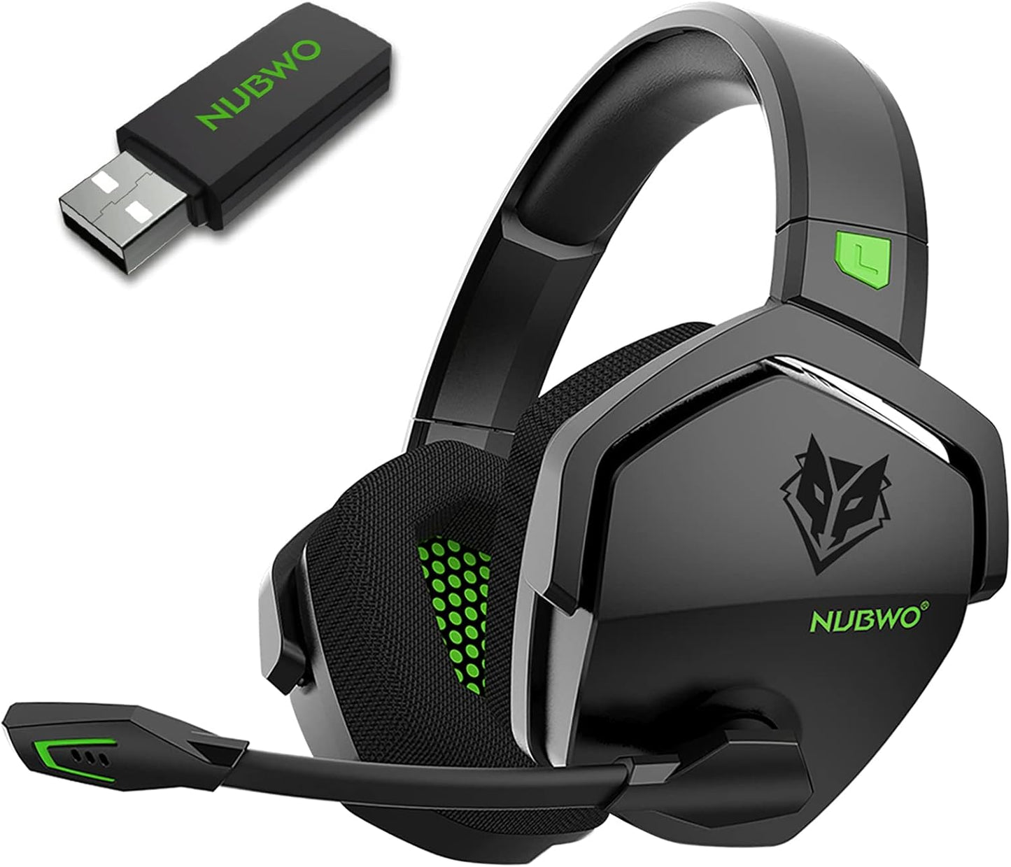 NUBWO G06 Wireless Gaming Headset with 100-Hour Playtime