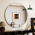 20 Inch Round Bathroom Mirror with Metal Frame for Any Room