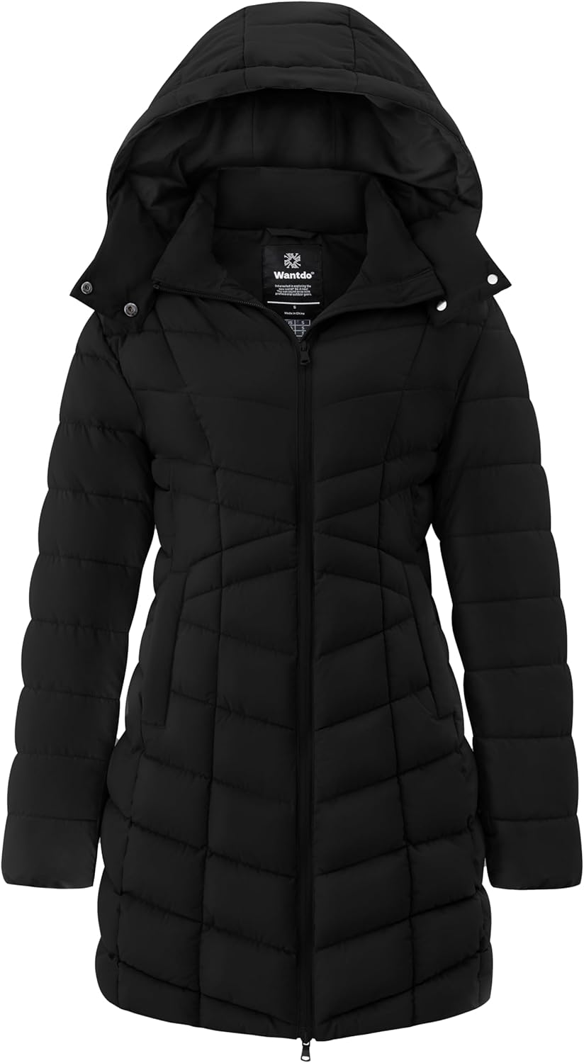 Warm Puffer Jackets for Women: Stylish Long Quilted Coat