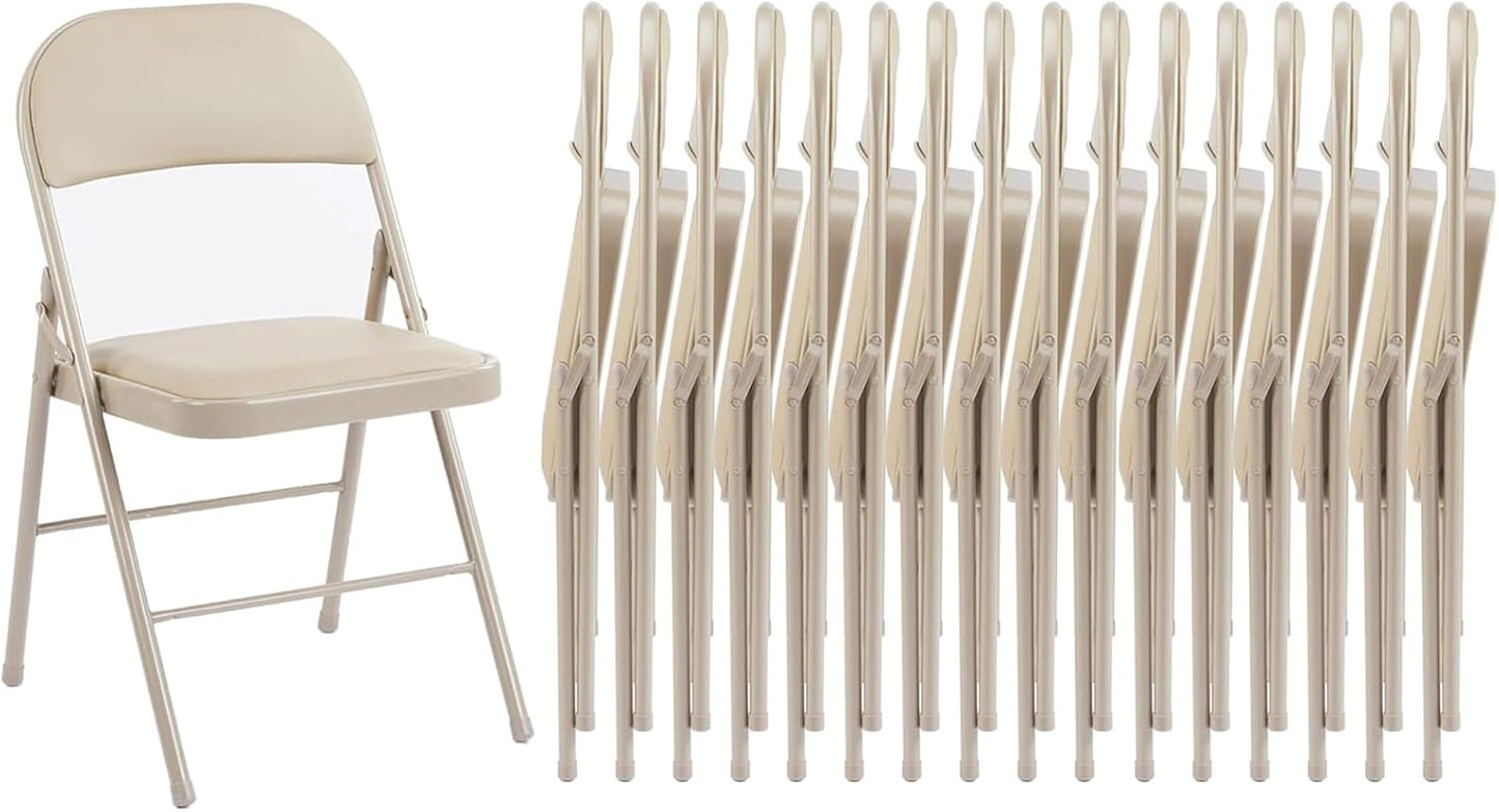 Sweetcrispy Folding Chair 16 Pack for Indoor and Outdoor Use