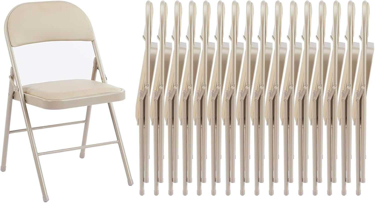 Sweetcrispy Folding Chair 16 Pack for Indoor and Outdoor Use