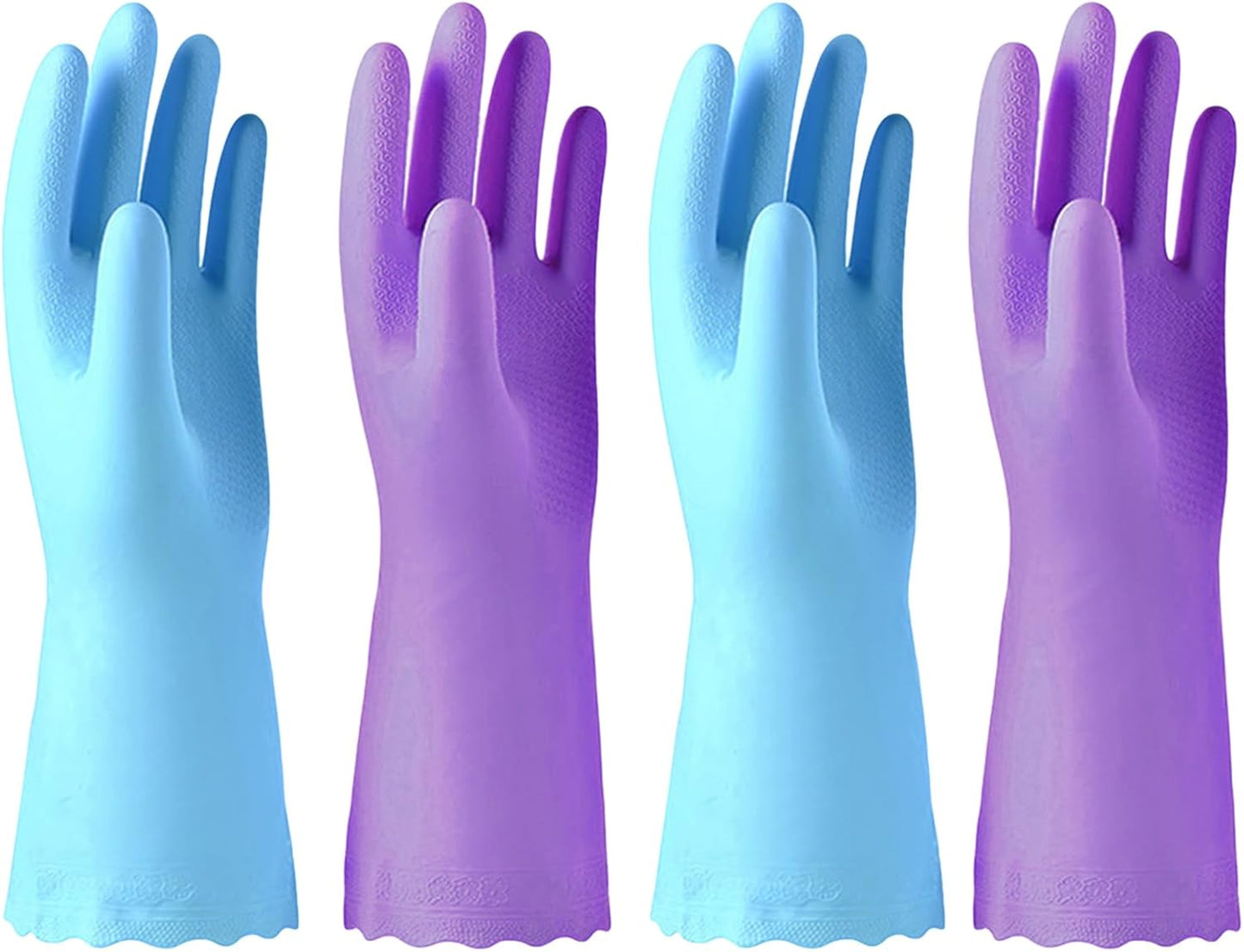 Latex-Free Waterproof Cleaning Gloves Set
