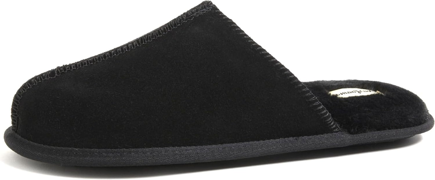 Luxury Suede House Shoe Scuff Slippers for Men by Dearfoams