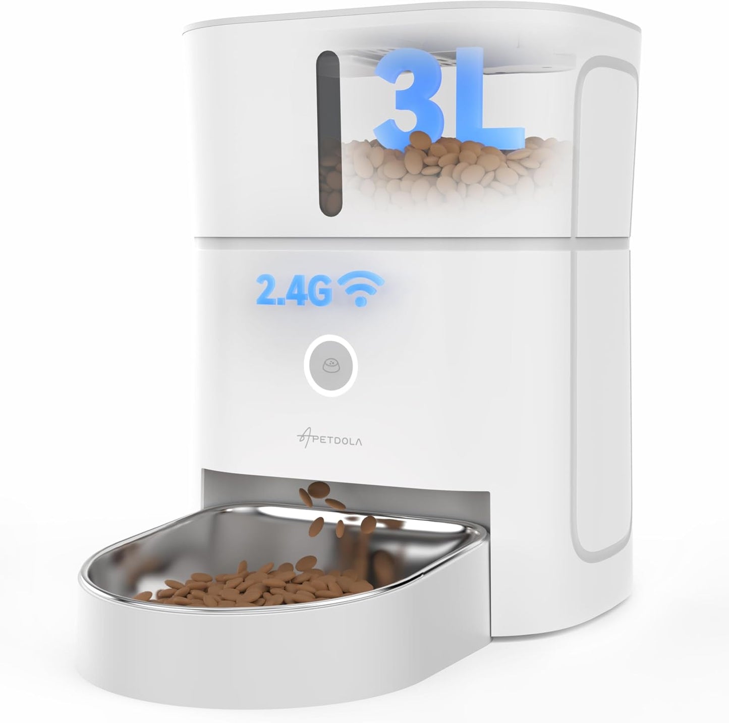 APETDOLA Automatic Cat Feeder with Wi-Fi Control for Pets