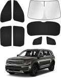 Windshield Sun Shade for 2020-2026 Kia Telluride - Full Window Privacy
