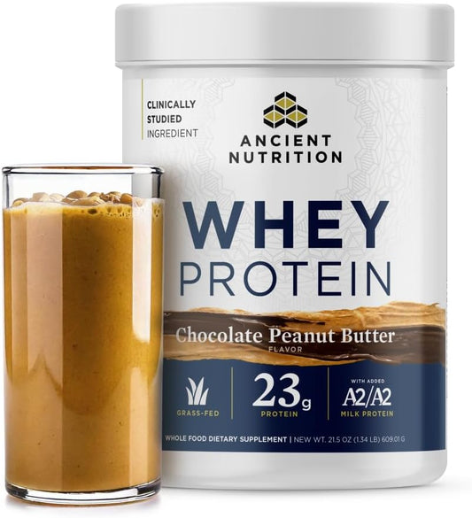Ancient Nutrition Grass Fed Whey Protein for Optimal Health