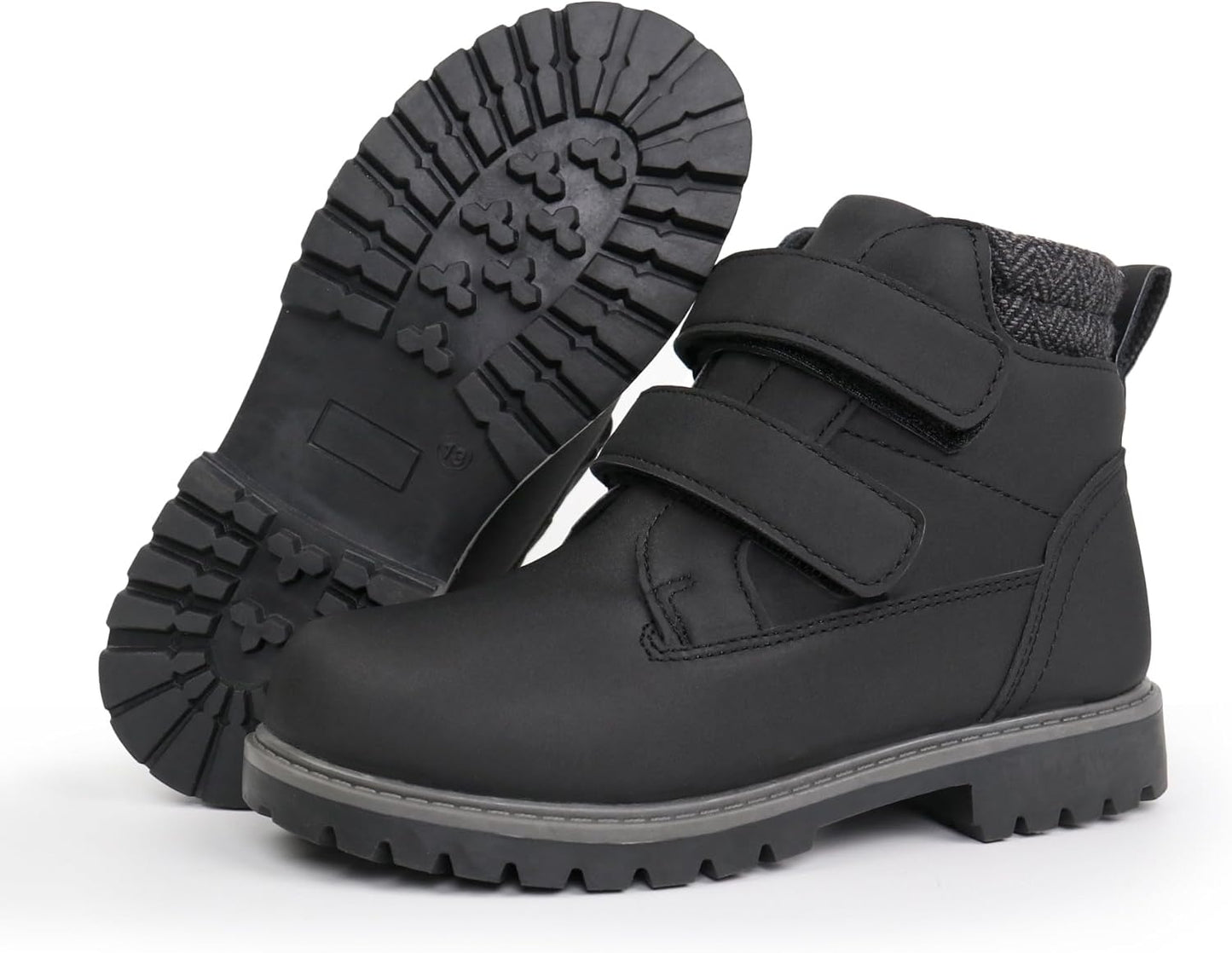 Tobfis Kids Waterproof Strap Work Boots for Outdoor Fun