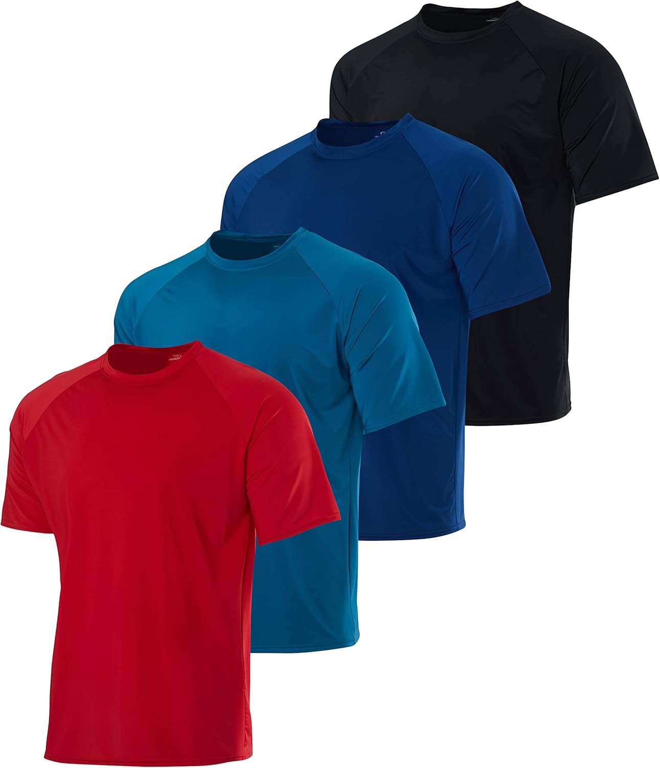Mens Short Sleeve Rash Guard Shirt with UPF 50+ Sun Protection
