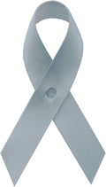 Exclusive USA Silver Satin Awareness Ribbons - Bag of 250