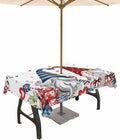 Waterproof Valentine's Tablecloth for Patio Lovebirds