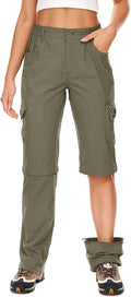 Women's Convertible Hiking Cargo Pants - Quick Dry Zip-Off Shorts