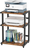 3-Tier Printer Stand with Wheels - Heavy Duty Mobile Stand