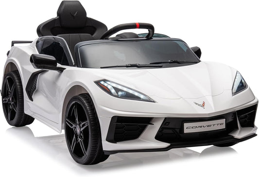 Corvette Ride-On Car: Remote Control, LED Lights, Music