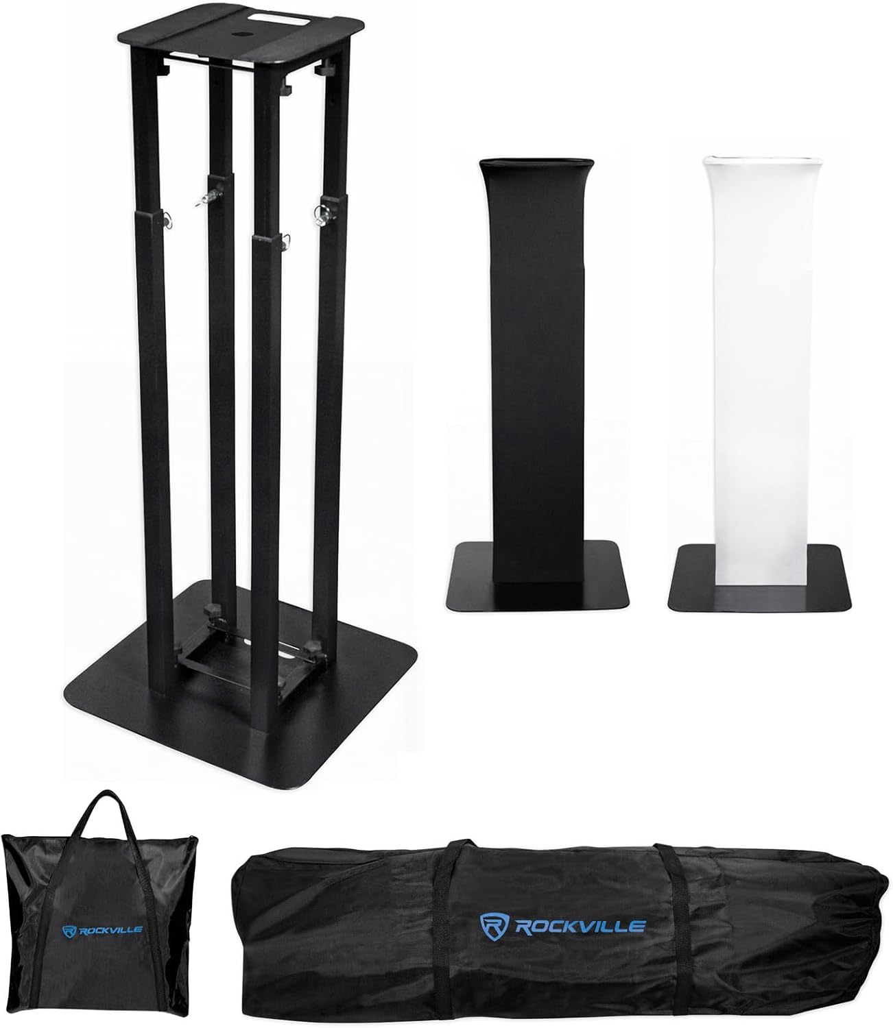 Rockville 8ft Adjustable Totem Stand - Easy Setup & Portability