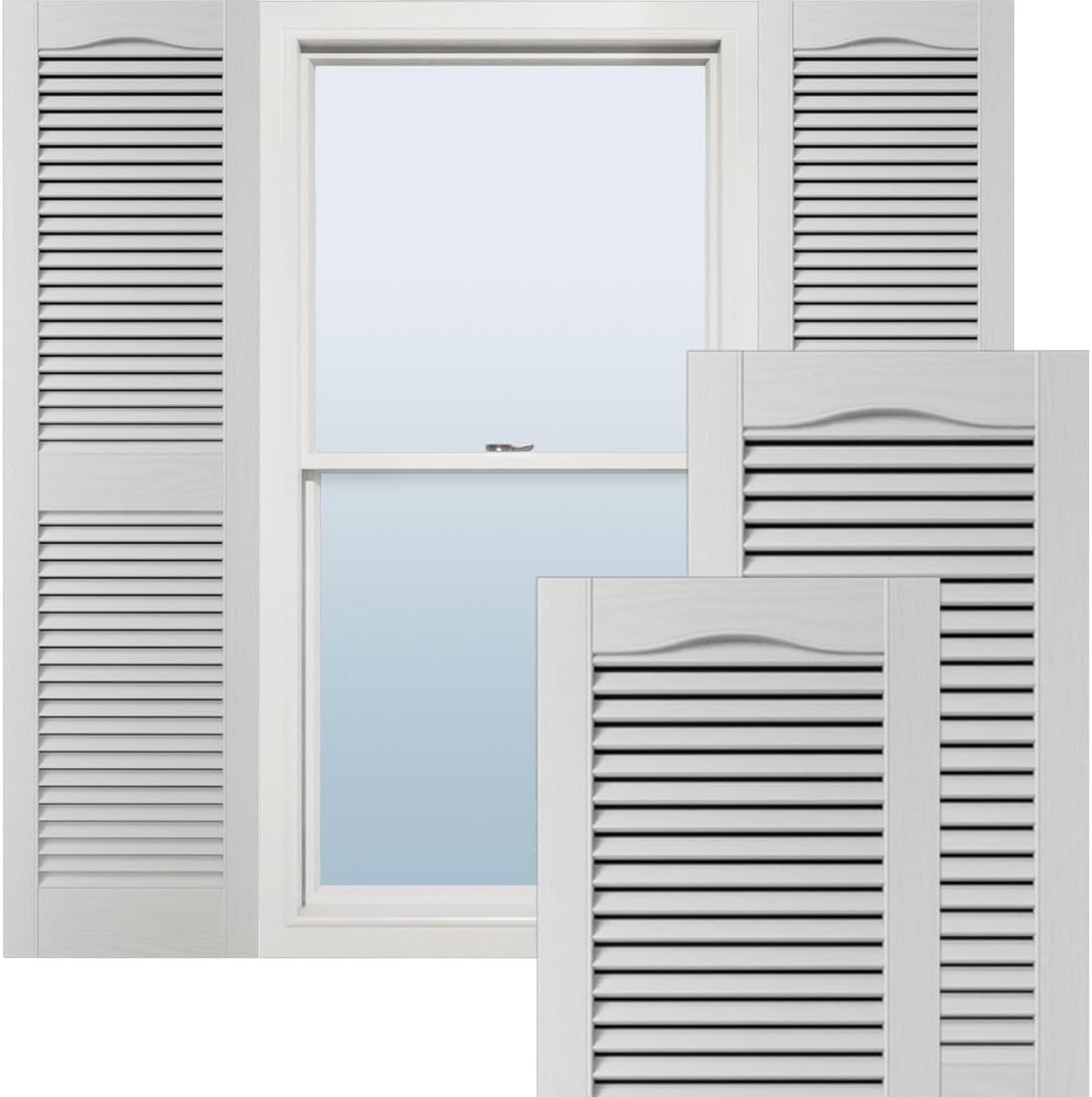 Ekena Millwork Vinyl Shutters 12W x 48H for Elegant Windows