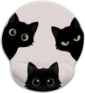 Cat Mouse Pad with Wrist Rest - Funny Ergonomic Gel Support