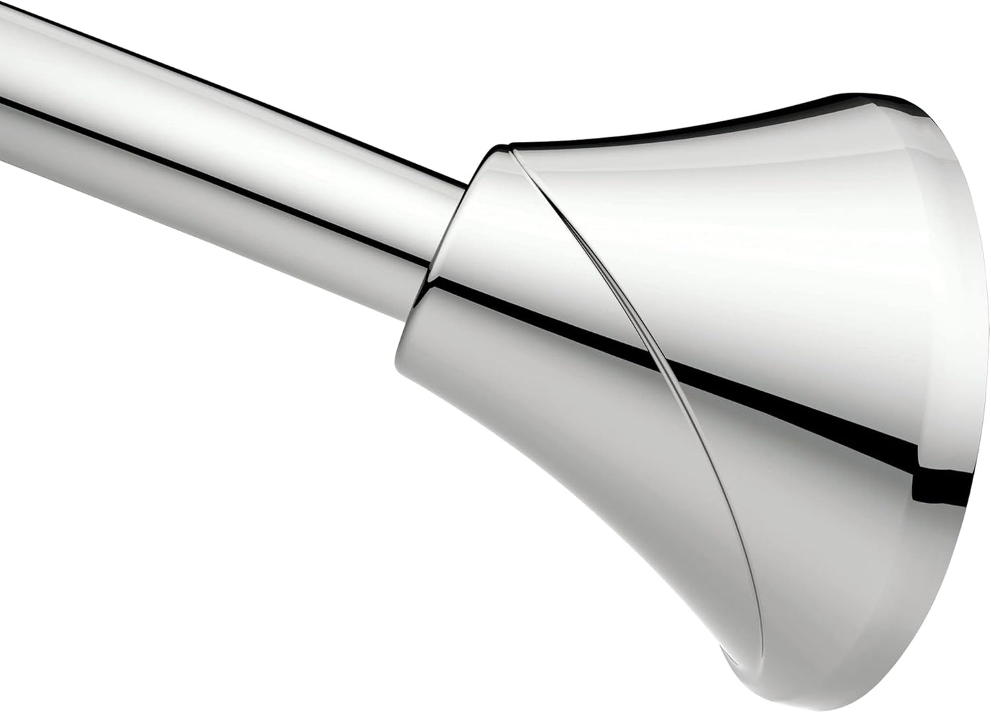 Moen Chrome Curved Shower Rod - Adjustable & Sturdy