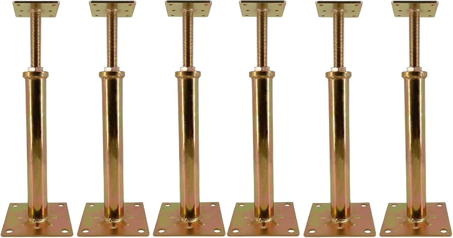 6 PCS House Floor Jacks for Leveling and Stabilizing Beams