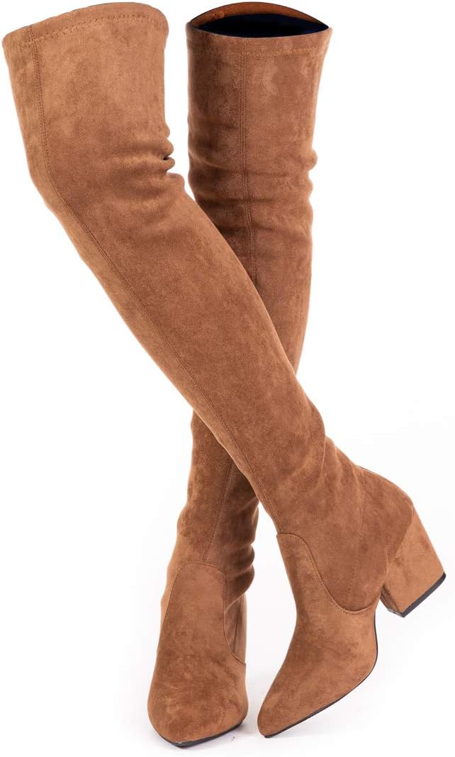 Stylish Over The Knee Block Heel Boots for Women by Mtzyoa