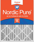 Nordic Pure 16x25x4 Pleated MERV 15 Air Filter 1 Pack - High