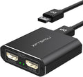 DisplayPort to HDMI Splitter 4K60Hz for Dual HDMI Displays