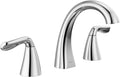 Delta Vesna Brushed Nickel Bathroom Faucet 3 Hole 8 in Widespread