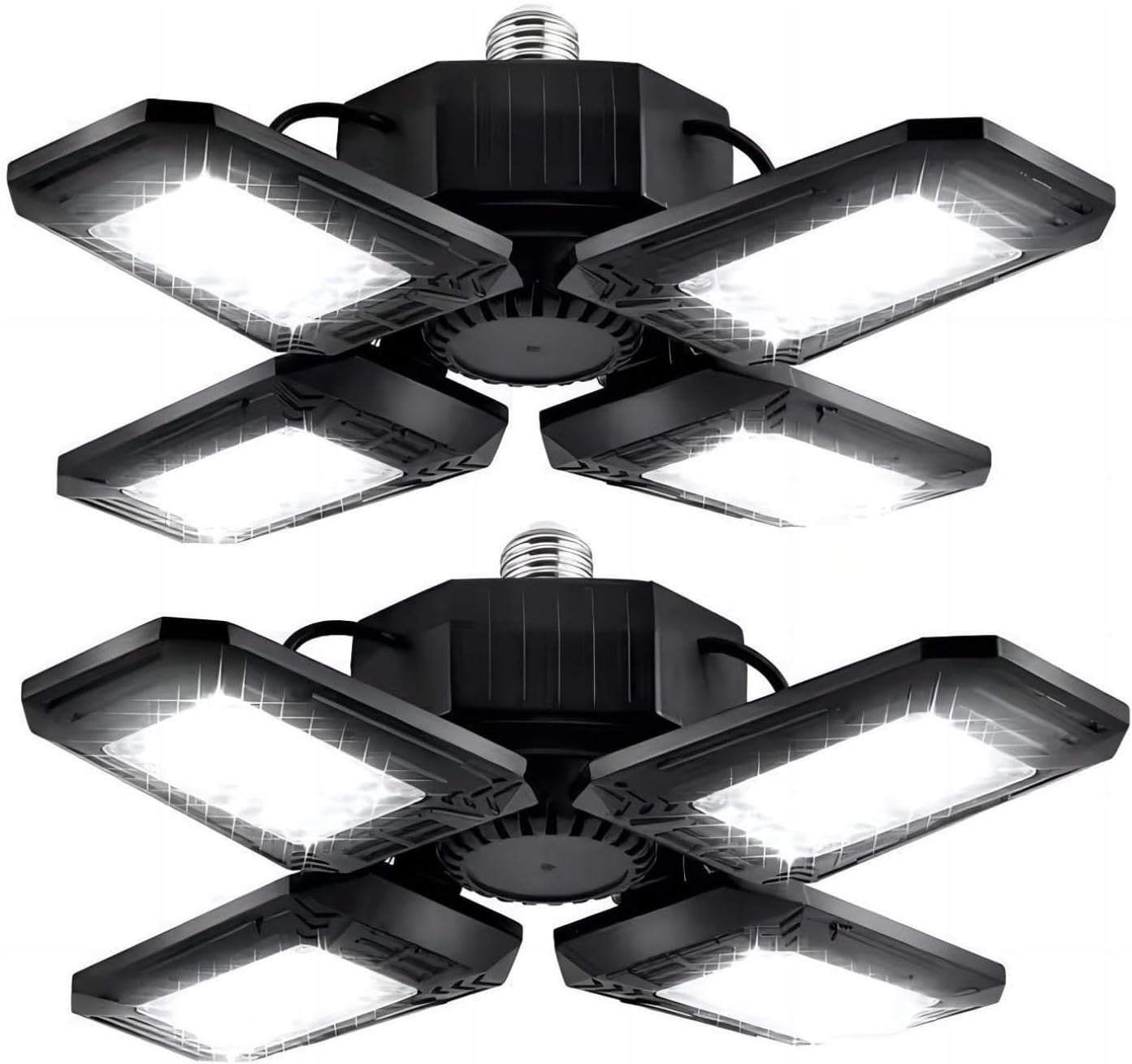 Deformable LED Garage Lights - 12000 Lumen Brightness for All