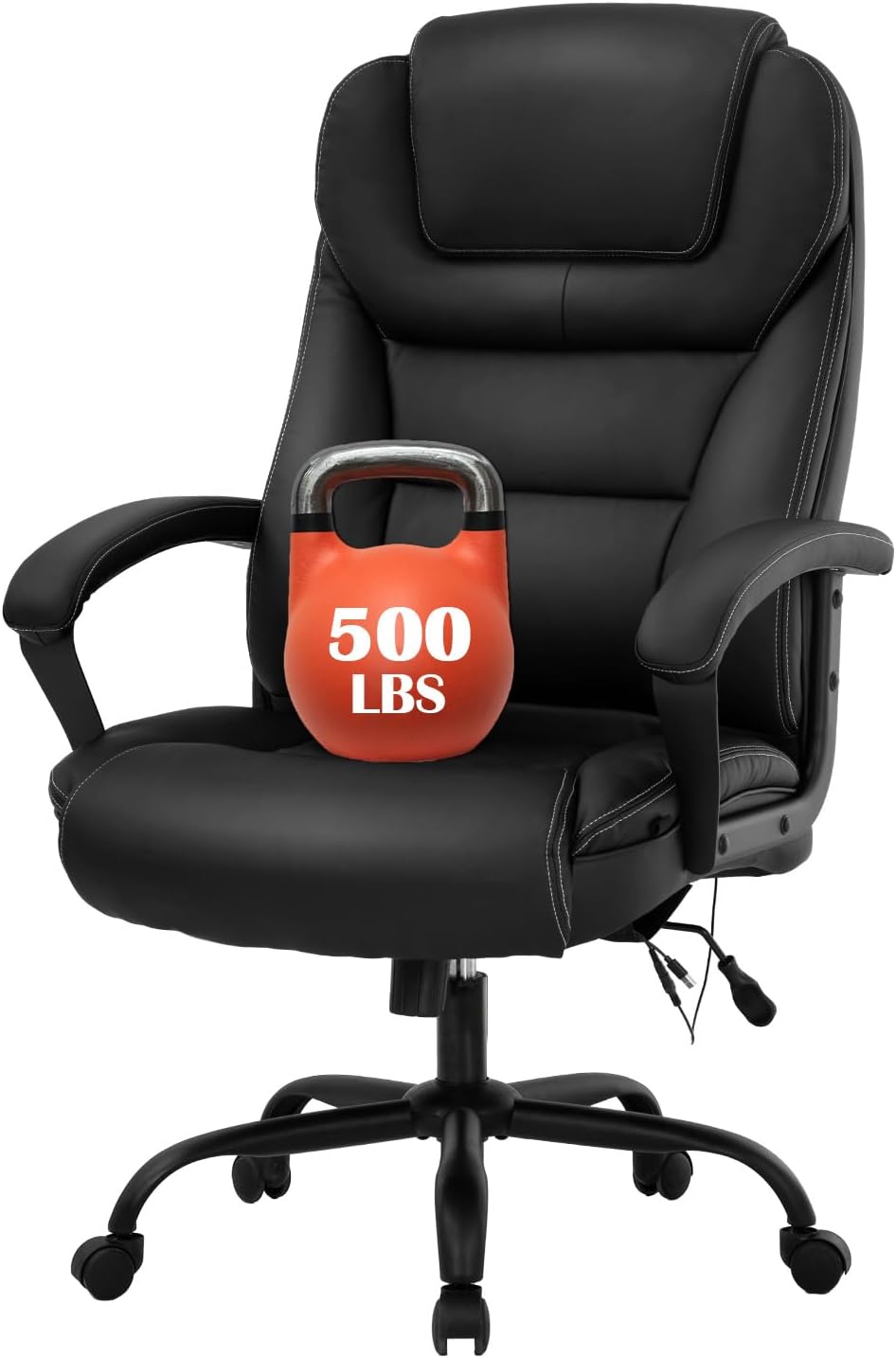 500lbs Executive Office Chair with Lumbar Support for Heavy People