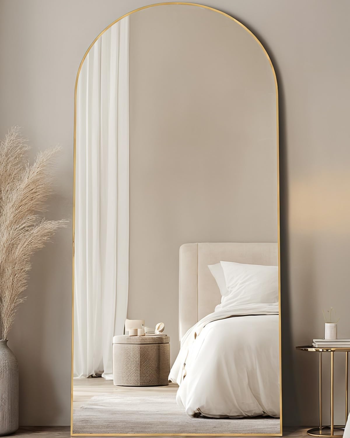 Full Length Mirror with Arched Design for Stylish Reflection