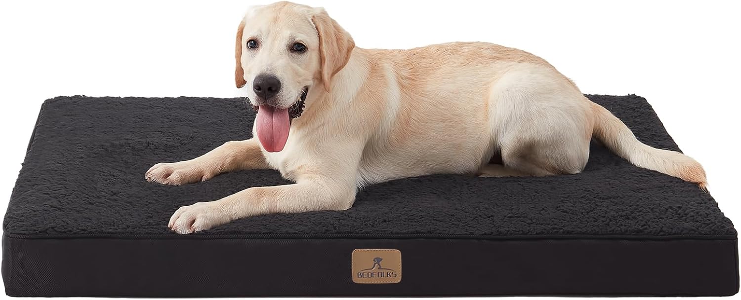 Bedfolks Orthopedic Dog Bed for Extra Large Dogs - Comfort & Support