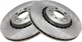 TRQ Front Brake Rotors Set Vented Compatible with 2003-2014 Volvo XC90