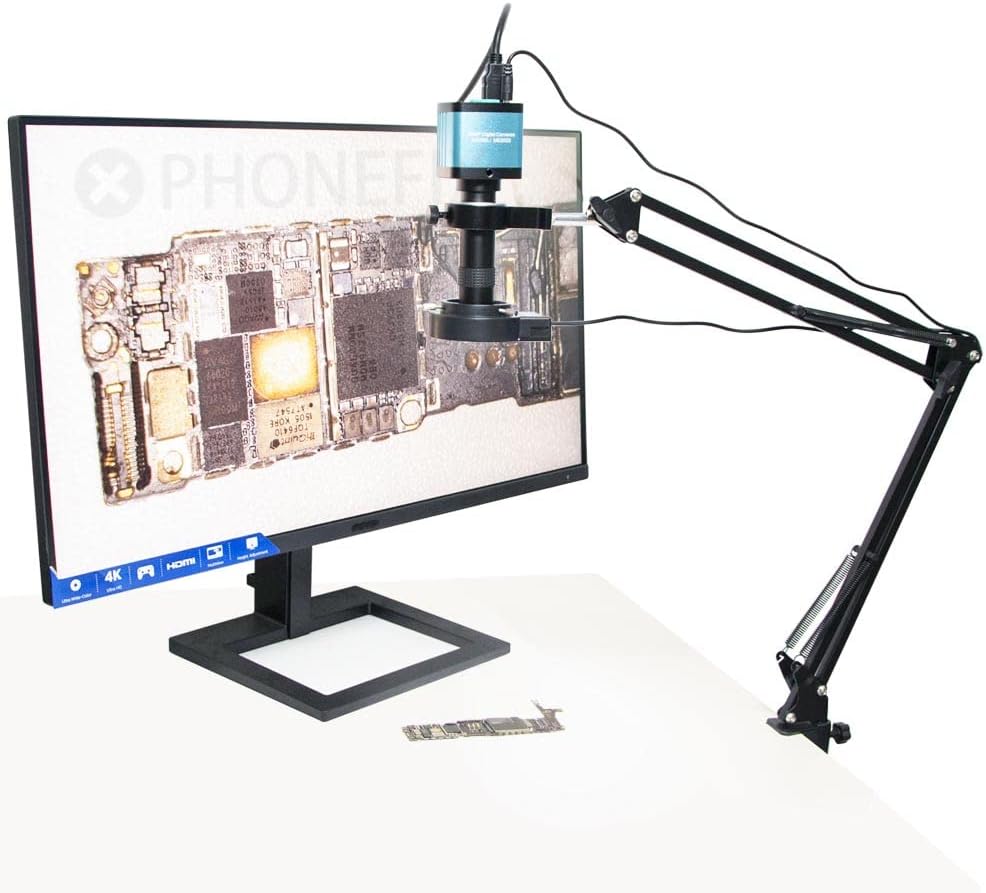 4K 48MP Industrial Video Microscope Camera with 130X Zoom