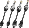 Front Rear Left and Right ATV CV Axles Drive Shaft Set for Yamaha