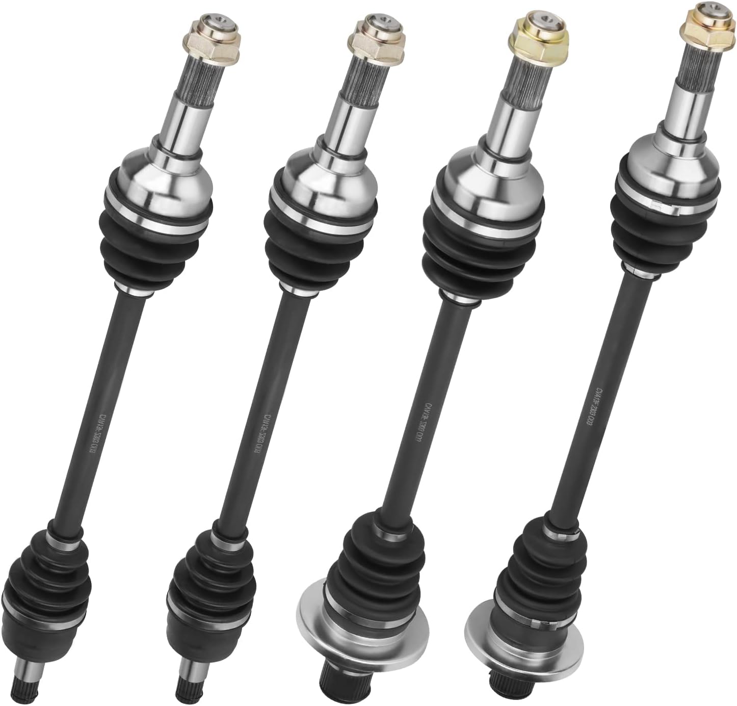 Front Rear Left Right ATV CV Axles Drive Shaft Assembly Set