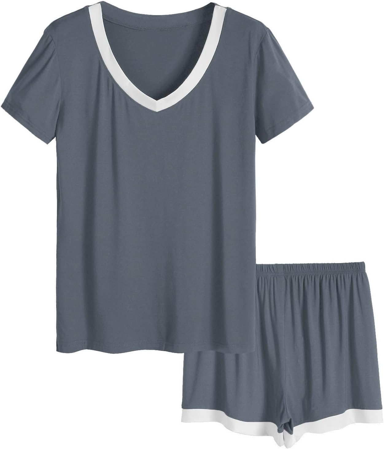 Latuza Women's V-neck Sleepwear Short Sleeve Pajama Set Review